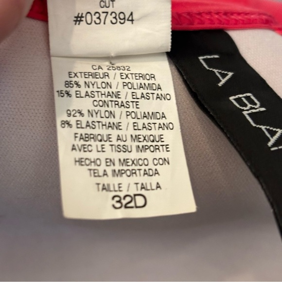 La Blanca women’s fuchsia coloured‎ underwire cup ruched bikini top 32D - Picture 11 of 11